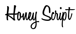 Honey Script font